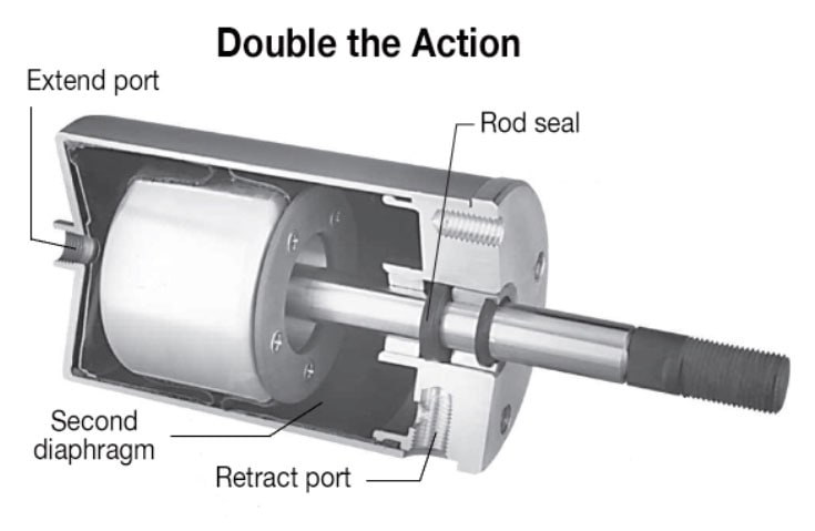 Diaphragm Cylinder Cutaway