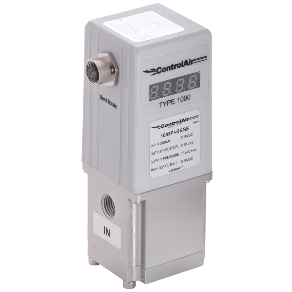 Type 1005P ElectroPneumatic High Flow Pressure Regulator ControlAir